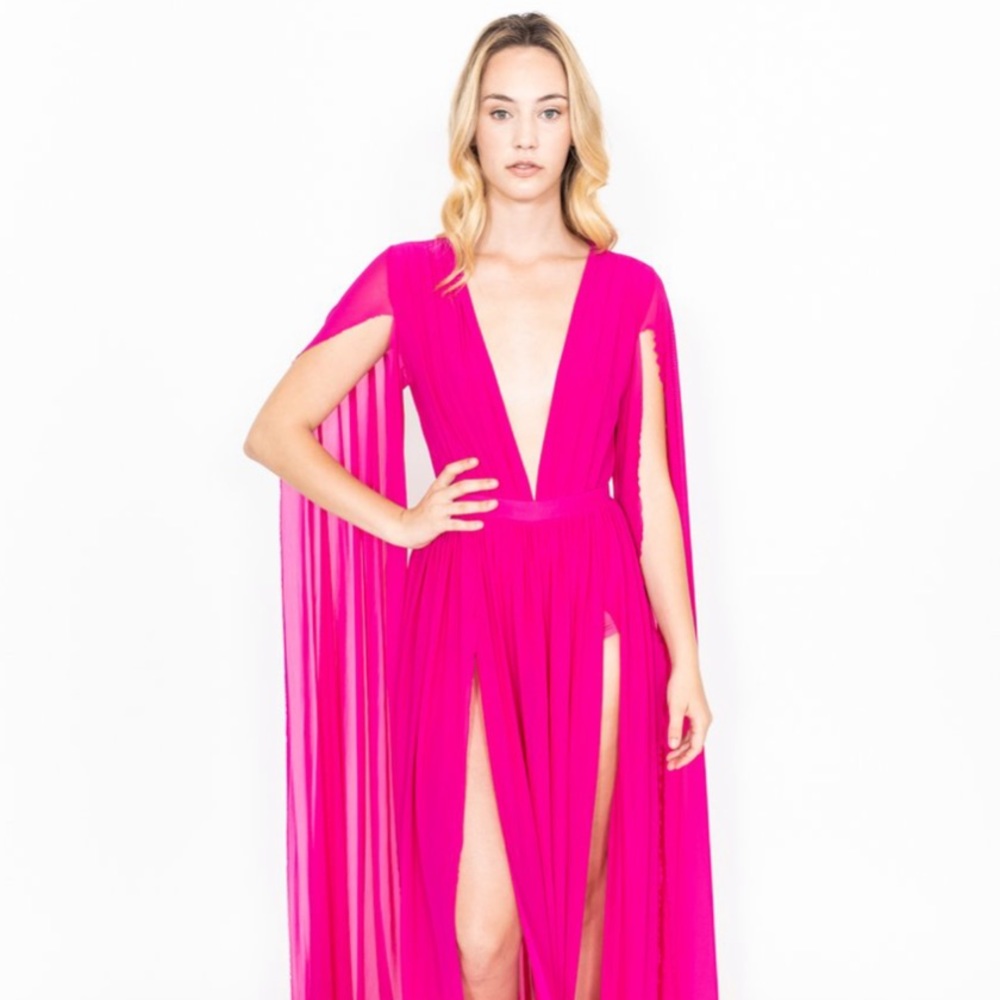 LEELOO COUTURE Long Mesh Dress